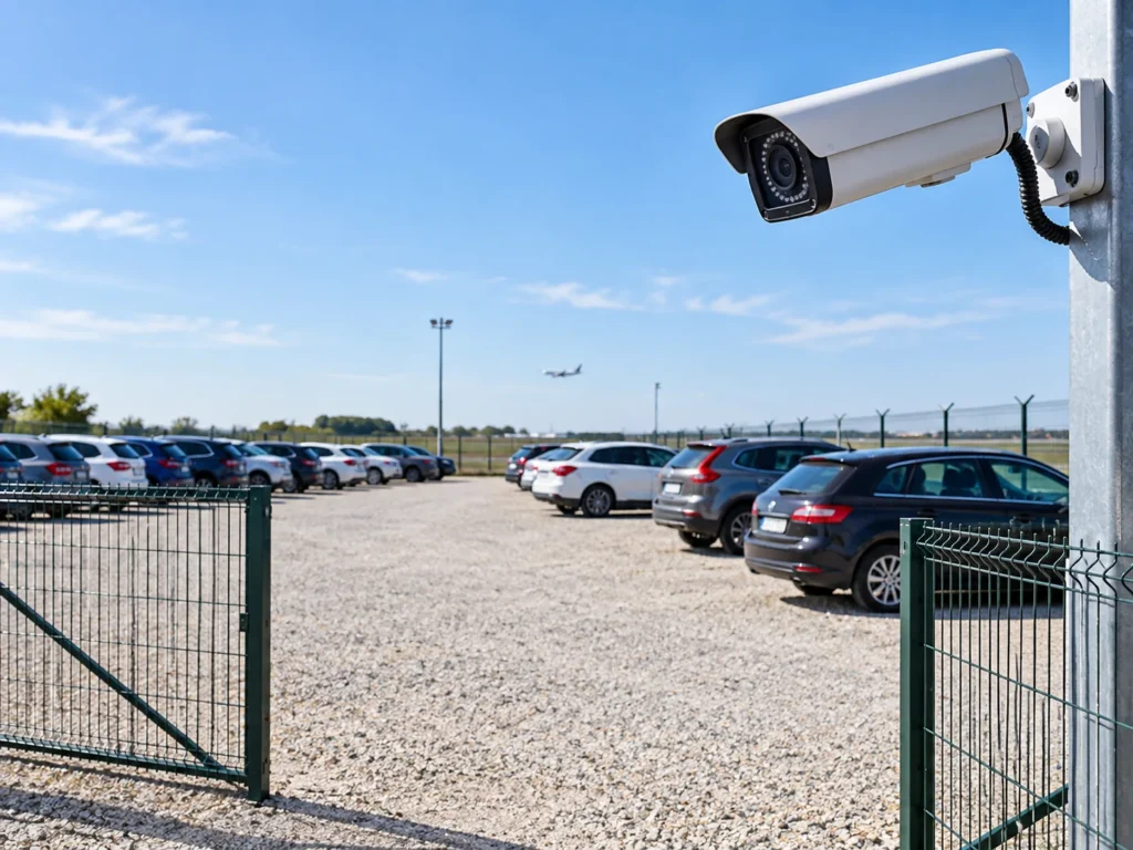 Parking pod video nadzorom kod Aerodroma Nikola Tesla