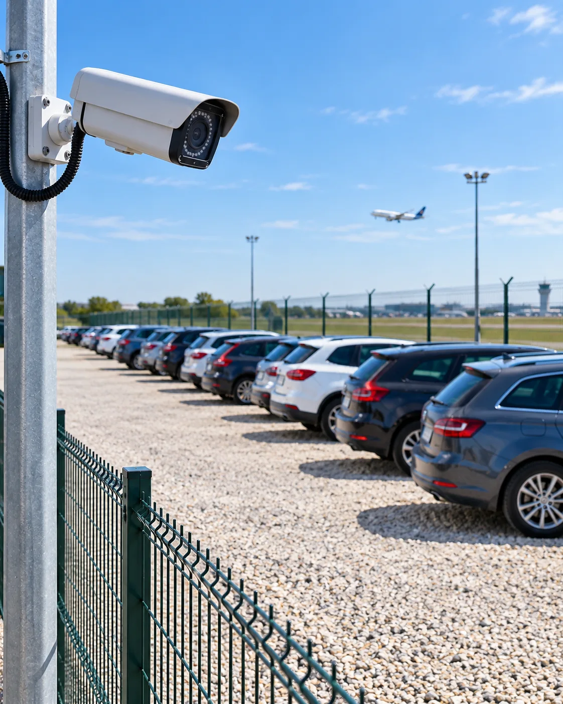Video nadzor parkinga u blizini Aerodroma Nikola Tesla