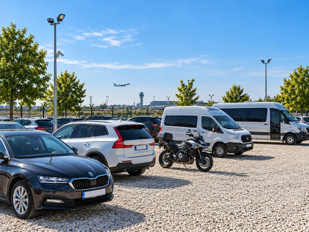 Parking Za Automobile Motocikle Kombije I Minibuseve Airport Parking Beograd